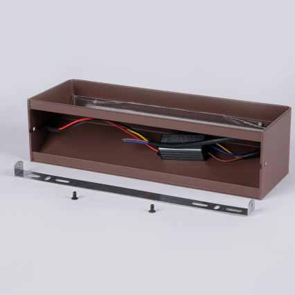 Brilagi - LED vanjsko zidno svjetilo DONNANI 12W/230V, 30 cm, smeđa, IP44