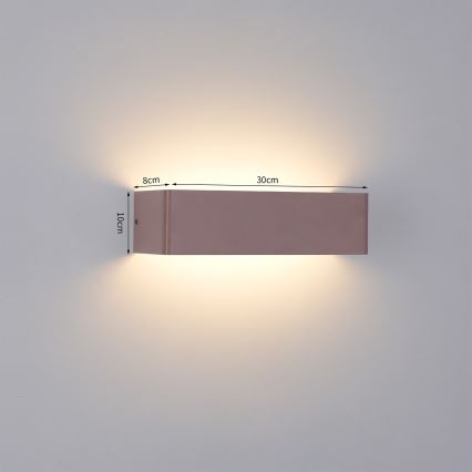 Brilagi - LED vanjsko zidno svjetilo DONNANI 12W/230V, 30 cm, smeđa, IP44