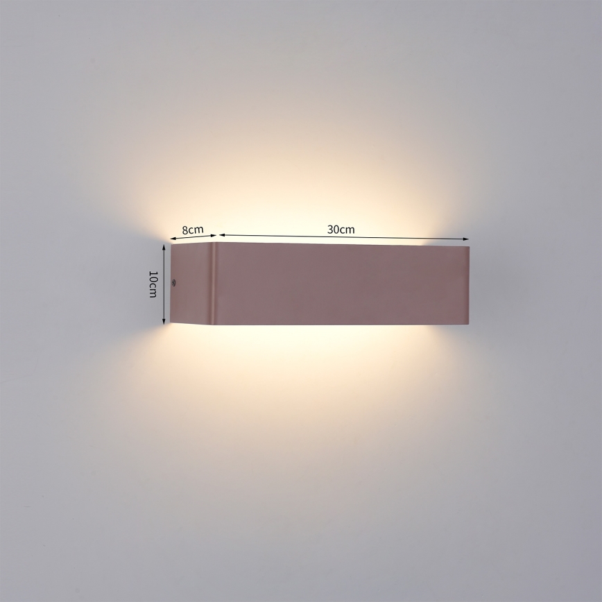 Brilagi - LED vanjsko zidno svjetilo DONNANI 12W/230V, 30 cm, smeđa, IP44
