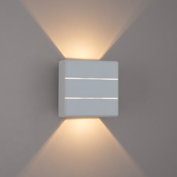 Brilagi - LED vanjsko zidno svjetilo DOUBLERAY LINE LED/6W/230V bijela IP54