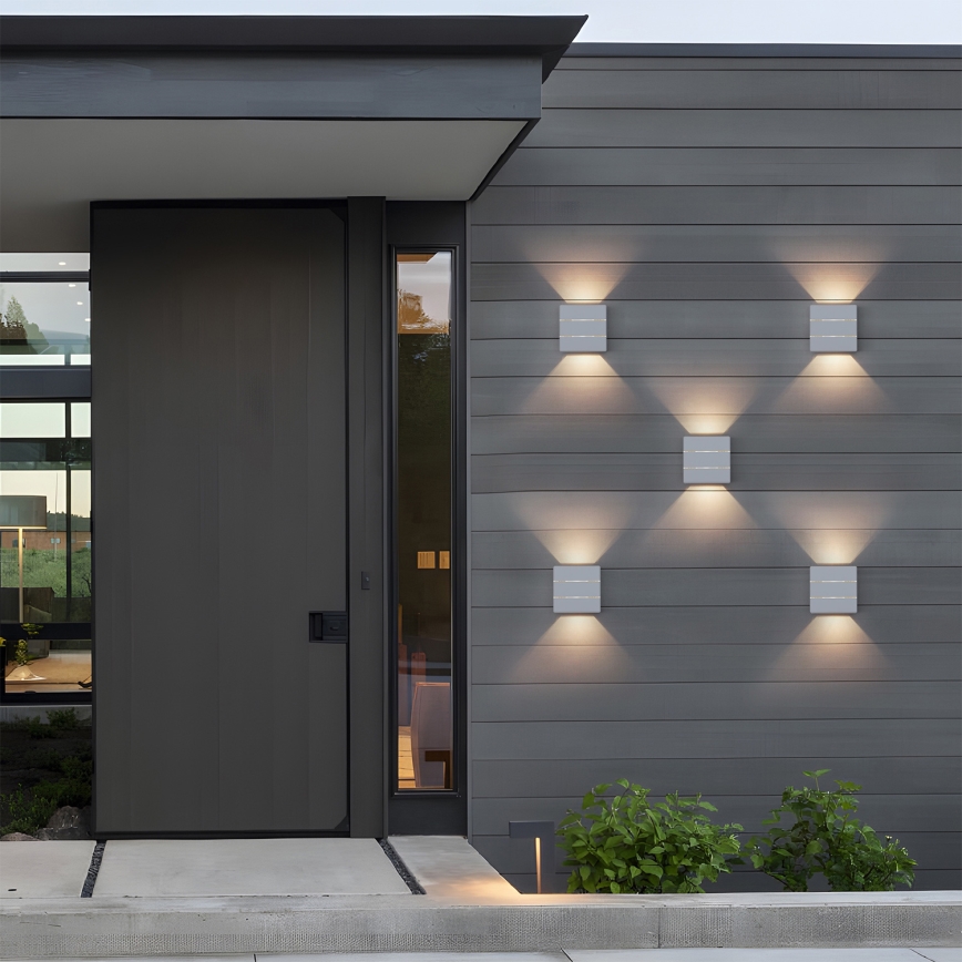 Brilagi - LED vanjsko zidno svjetilo DOUBLERAY LINE LED/6W/230V bijela IP54