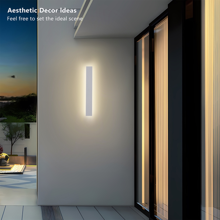 Brilagi - LED vanjsko zidno svjetlo LINEAR LED/12W/230V 3000K IP65 50 cm bijela CRI 90
