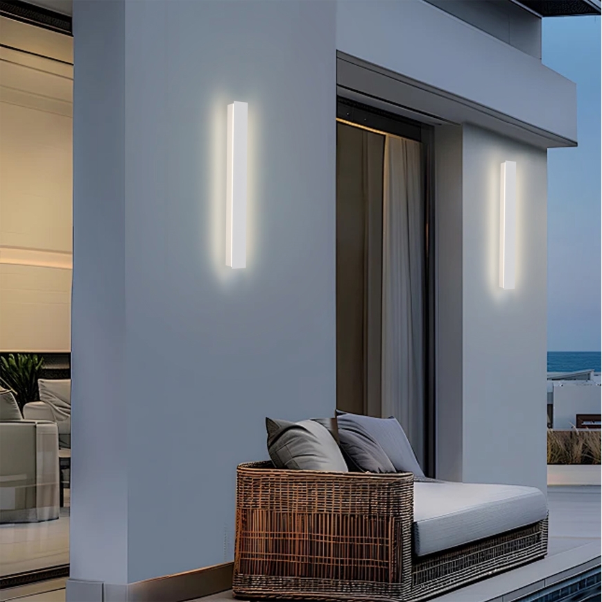 Brilagi - LED vanjsko zidno svjetlo LINEAR LED/12W/230V 3000K IP65 50 cm bijela CRI 90