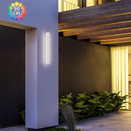 Brilagi - LED vanjsko zidno svjetlo LINEAR LED/12W/230V 3000K IP65 50 cm bijela CRI 90