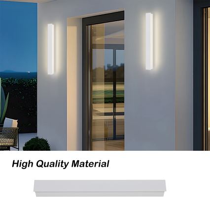 Brilagi - LED vanjsko zidno svjetlo LINEAR LED/12W/230V 3000K IP65 50 cm bijela CRI 90