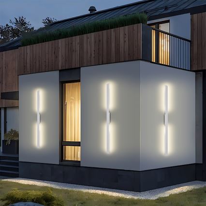 Brilagi - LED vanjsko zidno svjetlo LUNA LED/24W/230V 3000K IP65 100 cm bijelo CRI 90