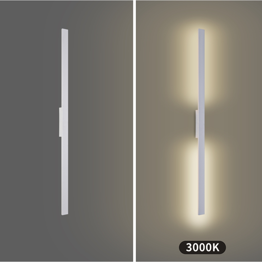 Brilagi - LED vanjsko zidno svjetlo LUNA LED/24W/230V 3000K IP65 100 cm bijelo CRI 90