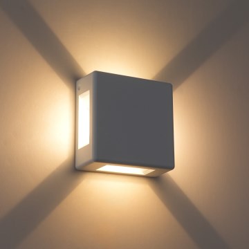 Brilagi - LED vanjsko zidno svjetilo QUADRAY LED/6W/230V bijela IP54