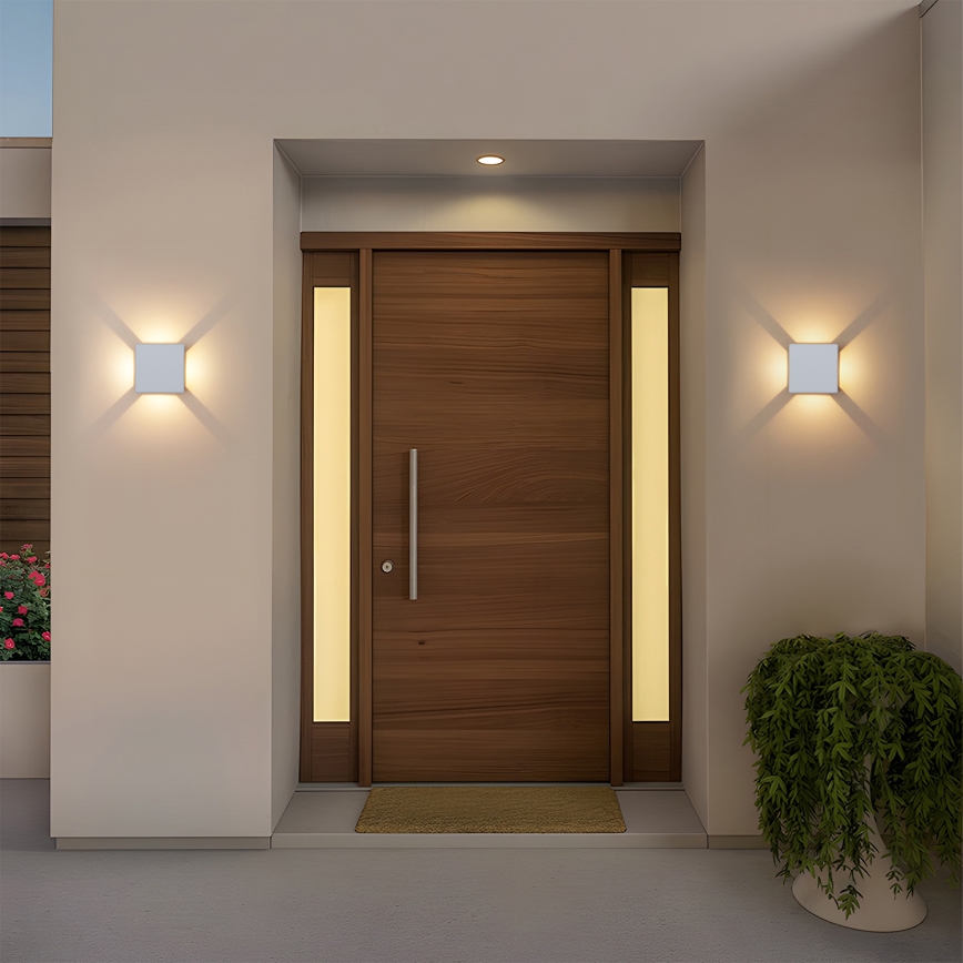 Brilagi - LED vanjsko zidno svjetilo QUADRAY LED/6W/230V bijela IP54