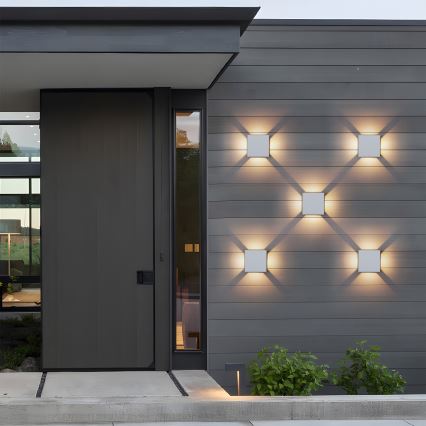 Brilagi - LED vanjsko zidno svjetilo QUADRAY LED/6W/230V bijela IP54