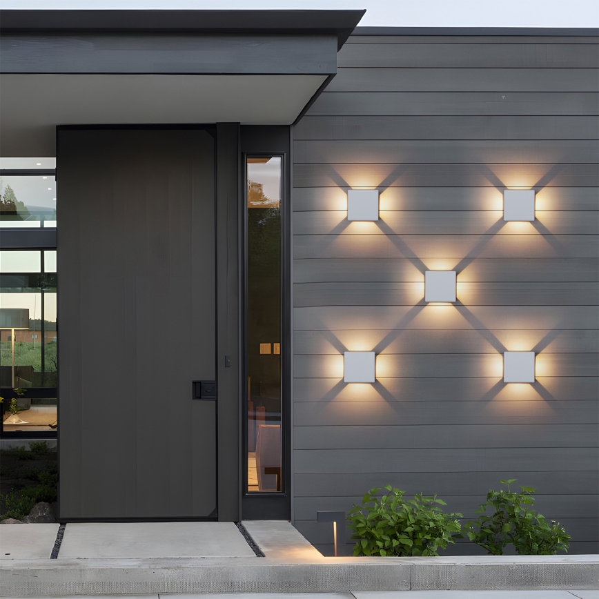 Brilagi - LED vanjsko zidno svjetilo QUADRAY LED/6W/230V bijela IP54