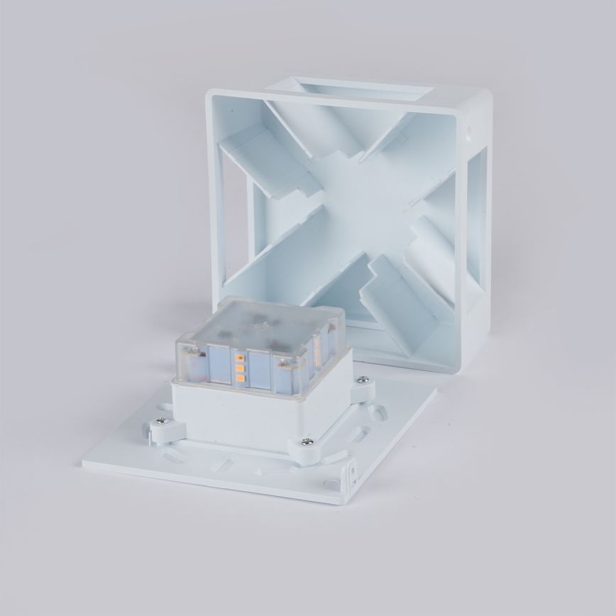 Brilagi - LED vanjsko zidno svjetilo QUADRAY LED/6W/230V bijela IP54