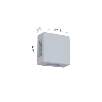 Brilagi - LED vanjsko zidno svjetilo QUADRAY LED/6W/230V bijela IP54
