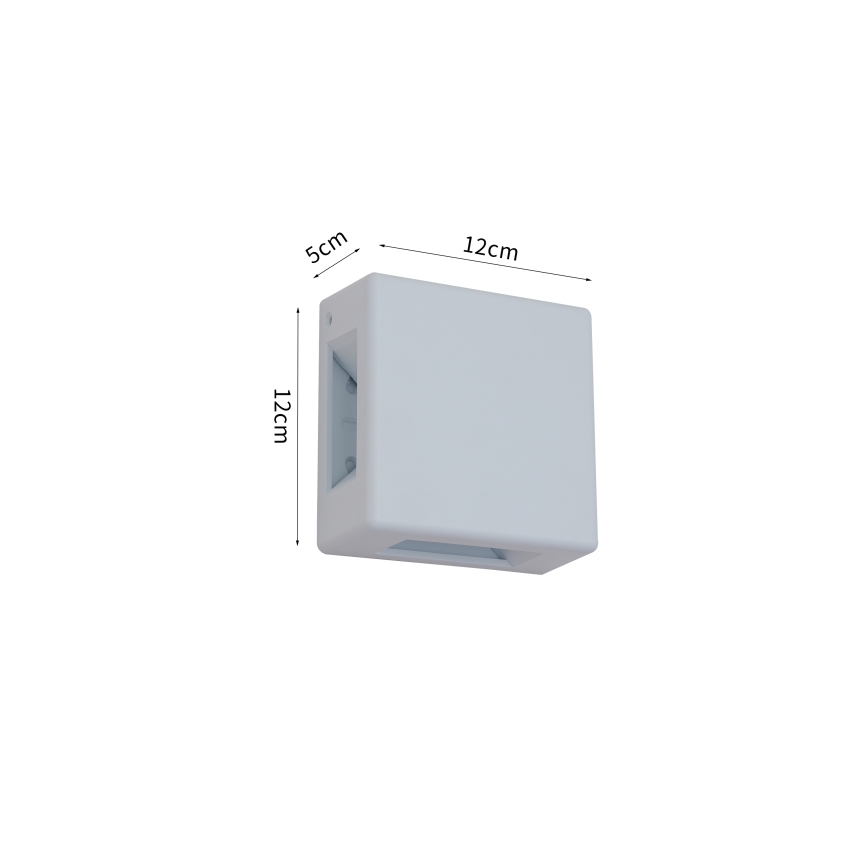 Brilagi - LED vanjsko zidno svjetilo QUADRAY LED/6W/230V bijela IP54
