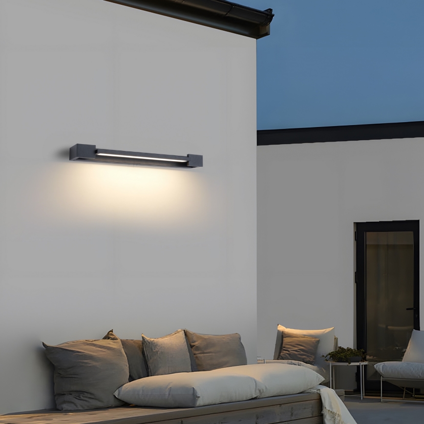 Brilagi - LED vanjsko zidno svjetlo AQUA LINE LED/12W/230V 45 cm IP44 antracit CRI 90
