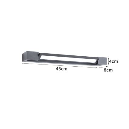 Brilagi - LED vanjsko zidno svjetlo AQUA LINE LED/12W/230V 45 cm IP44 antracit CRI 90