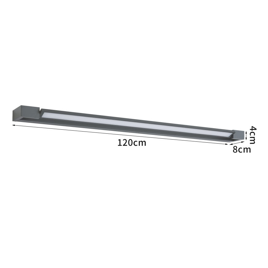 BRILAGI - LED vanjsko zidno svjetlo AQUA LINE LED/36W/230V 120 cm IP44 antracit CRI 90