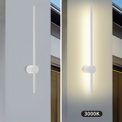 Brilagi - LED vanjsko zidno svjetlo AURA LED/12W/230V 3000K IP54 65 cm bijela CRI 90