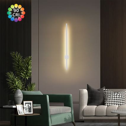 Brilagi - LED vanjsko zidno svjetlo AURA LED/12W/230V 3000K IP54 65 cm bijela CRI 90