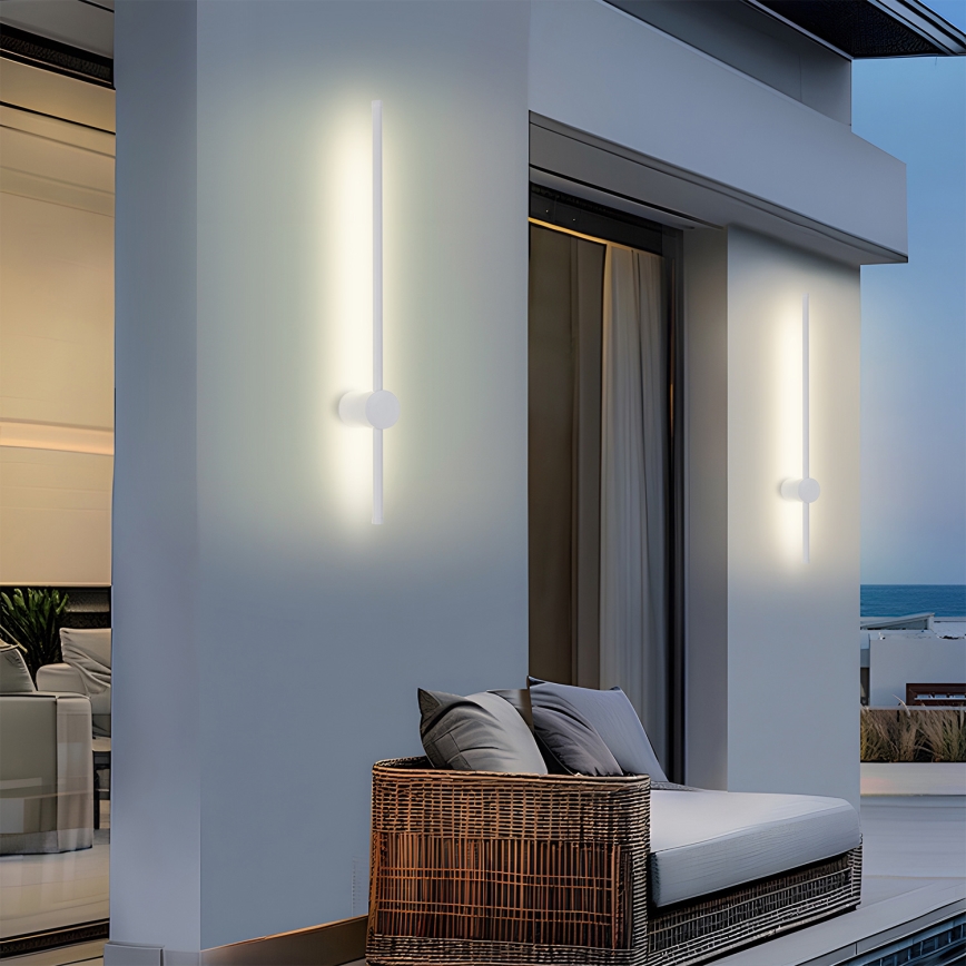 Brilagi - LED vanjsko zidno svjetlo AURA LED/12W/230V 3000K IP54 65 cm bijela CRI 90