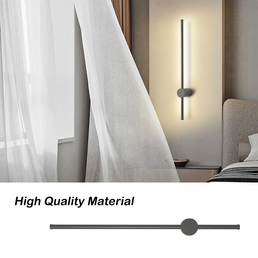 Brilagi - LED vanjska zidna svjetiljka AURA LED/12W/230V 3000K IP54 65 cm antracit CRI 90