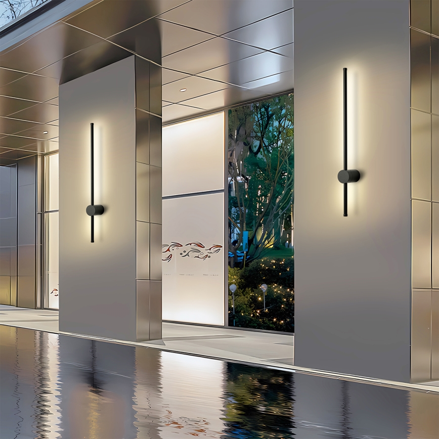 Brilagi - LED vanjska zidna svjetiljka AURA LED/12W/230V 3000K IP54 65 cm crna