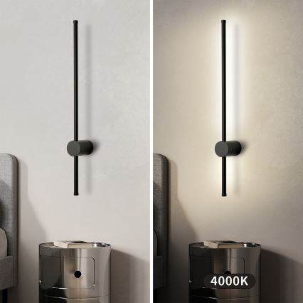 Brilagi - LED vanjska zidna svjetiljka AURA LED/12W/230V 4000K IP54 65 cm crna