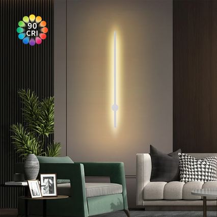 Brilagi - LED vanjska zidna svjetiljka AURA LED/20W/230V 3000K IP54 97 cm bijela CRI 90