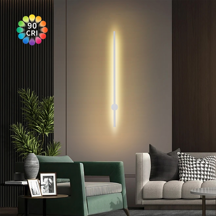 Brilagi - LED vanjska zidna svjetiljka AURA LED/20W/230V 3000K IP54 97 cm bijela CRI 90
