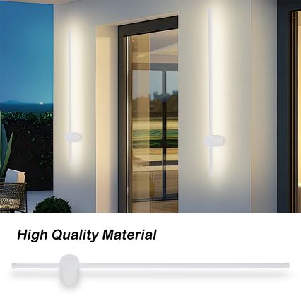 Brilagi - LED vanjska zidna svjetiljka AURA LED/20W/230V 3000K IP54 97 cm bijela CRI 90
