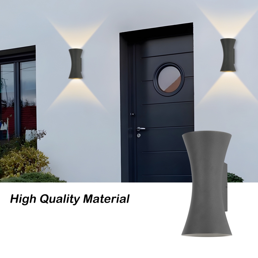 Brilagi - LED vanjsko zidno svjetlo BICON LED/10W/230V antracit IP44