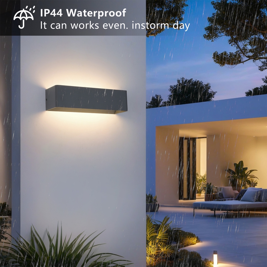 Brilagi - LED vanjska zidna svjetiljka DONNANI LED/12W/230V 30 cm antracitna IP44