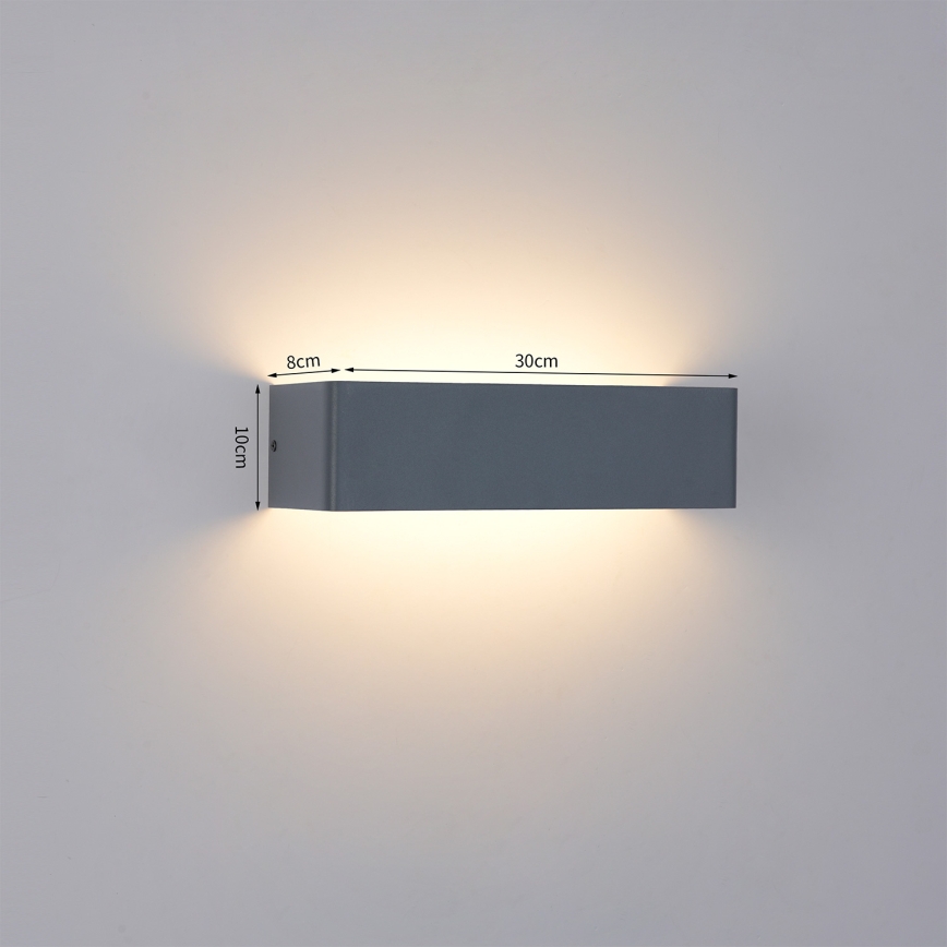 Brilagi - LED vanjska zidna svjetiljka DONNANI LED/12W/230V 30 cm antracitna IP44