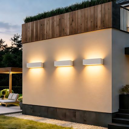 Brilagi - LED vanjsko zidno svjetlo DONNANI LED/12W/230V 30 cm bijela IP44