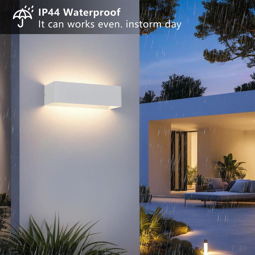 Brilagi - LED vanjsko zidno svjetlo DONNANI LED/12W/230V 30 cm bijela IP44