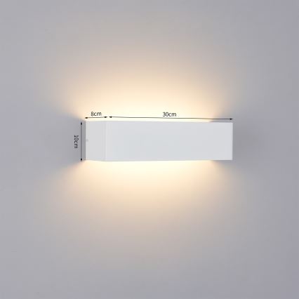 Brilagi - LED vanjsko zidno svjetlo DONNANI LED/12W/230V 30 cm bijela IP44