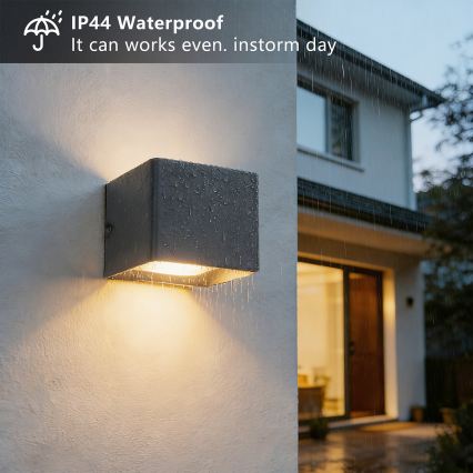 BRILAGI - LED vanjsko zidno svjetlo DONNANI LED/5W/230V 10 cm antracit IP44