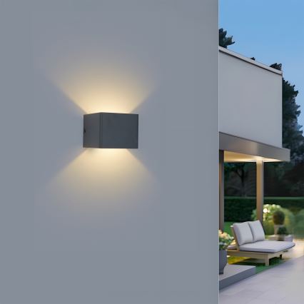 BRILAGI - LED vanjsko zidno svjetlo DONNANI LED/5W/230V 10 cm antracit IP44