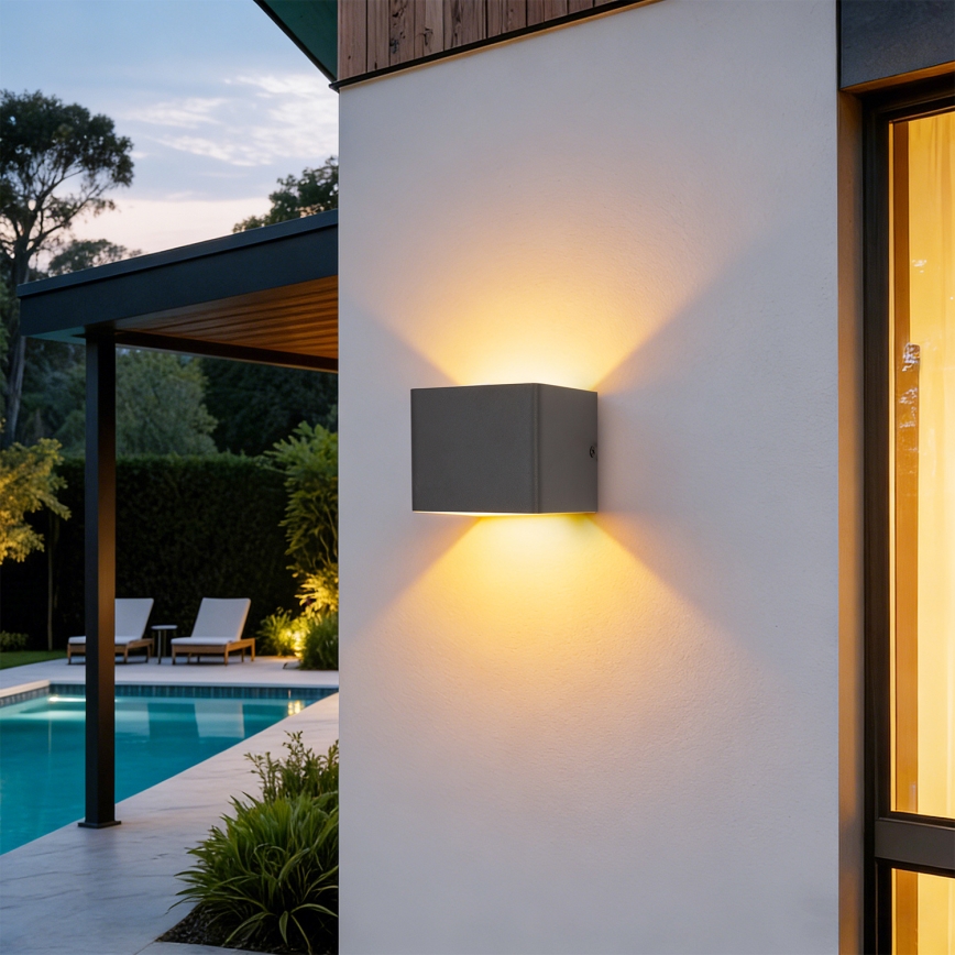 BRILAGI - LED vanjsko zidno svjetlo DONNANI LED/5W/230V 10 cm antracit IP44