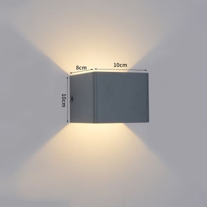 BRILAGI - LED vanjsko zidno svjetlo DONNANI LED/5W/230V 10 cm antracit IP44