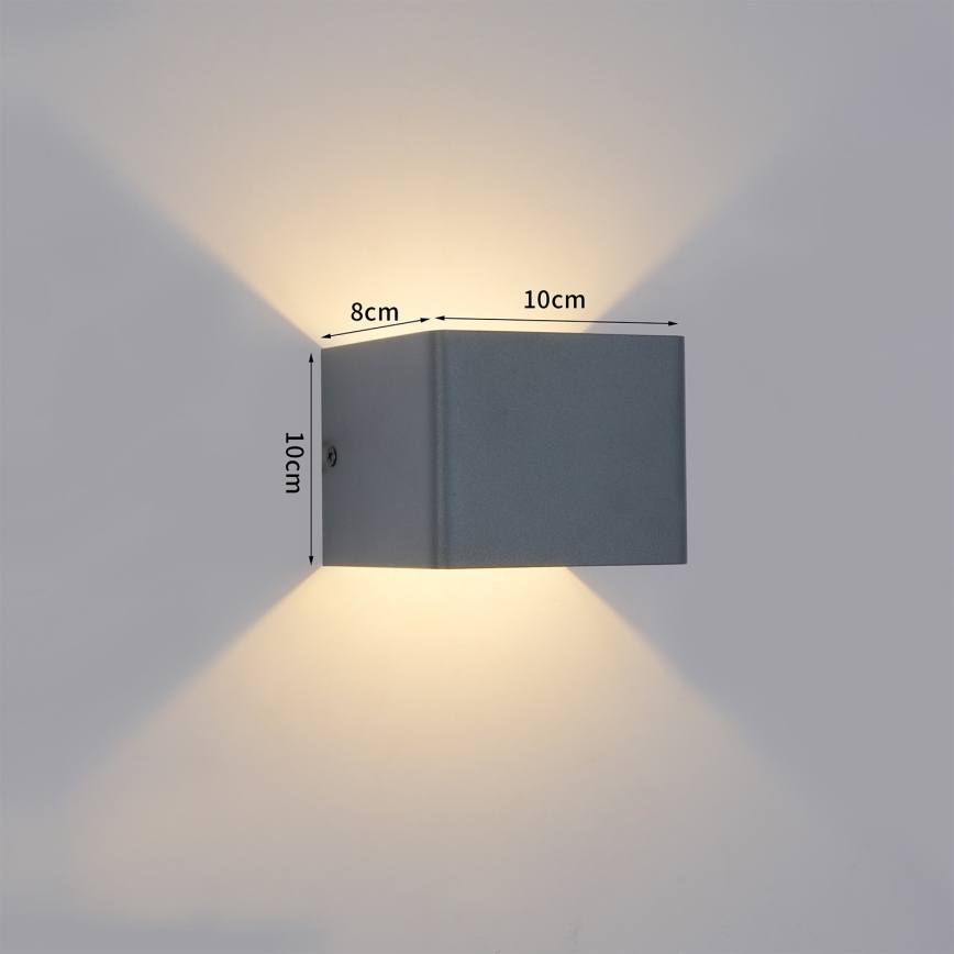 BRILAGI - LED vanjsko zidno svjetlo DONNANI LED/5W/230V 10 cm antracit IP44