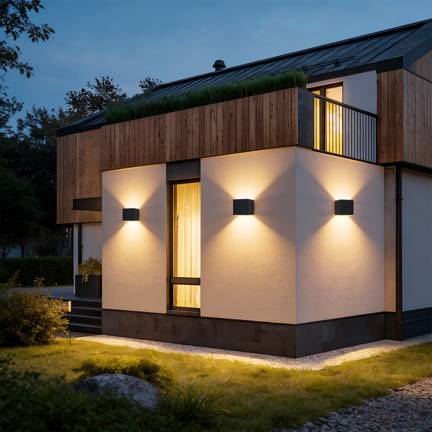Brilagi - LED vanjsko zidno svjetlo DONNANI LED/5W/230V 10 cm crno IP44