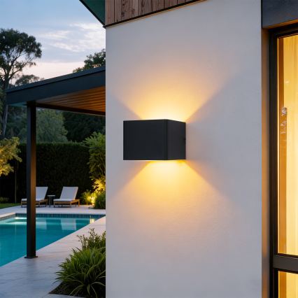 Brilagi - LED vanjsko zidno svjetlo DONNANI LED/5W/230V 10 cm crno IP44