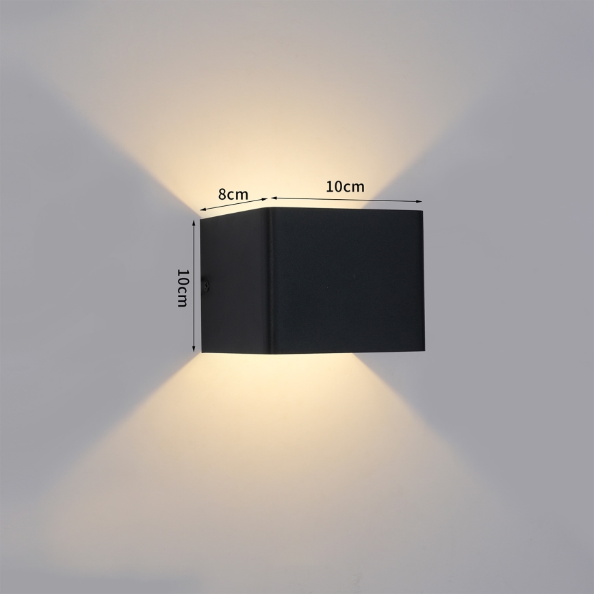 Brilagi - LED vanjsko zidno svjetlo DONNANI LED/5W/230V 10 cm crno IP44