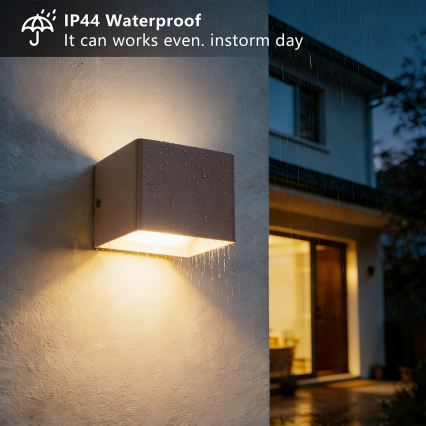 Brilagi - LED vanjsko zidno svjetlo DONNANI LED/5W/230V 10 cm smeđa IP44