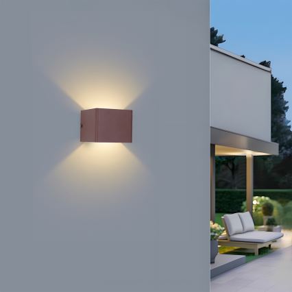 Brilagi - LED vanjsko zidno svjetlo DONNANI LED/5W/230V 10 cm smeđa IP44