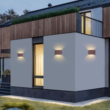 Brilagi - LED vanjsko zidno svjetlo DONNANI LED/5W/230V 10 cm smeđa IP44