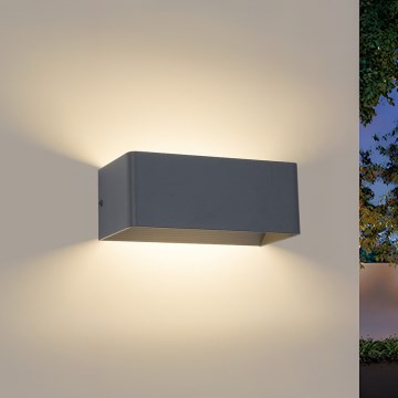 Brilagi - LED vanjsko zidno svjetlo DONNANI LED/7W/230V 20 cm antracit IP44