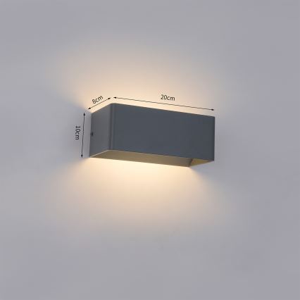 BRILAGI - LED vanjsko zidno svjetlo DONNANI LED/7W/230V 20 cm antracit IP44