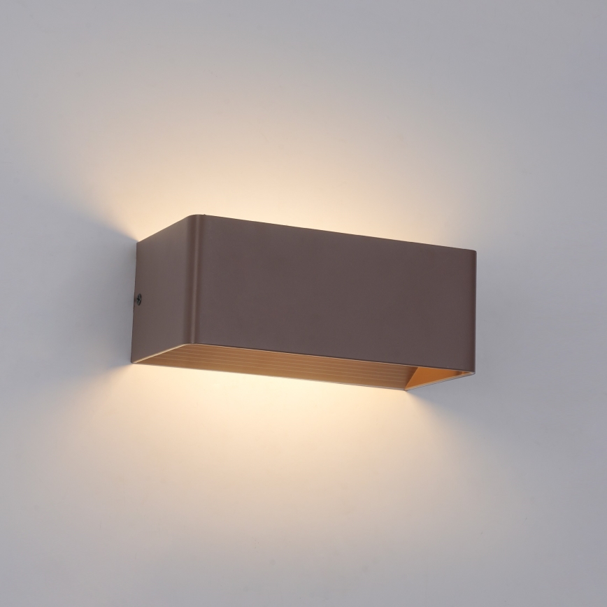 Brilagi - LED vanjsko zidno svjetlo DONNANI LED/7W/230V 20 cm smeđa IP44